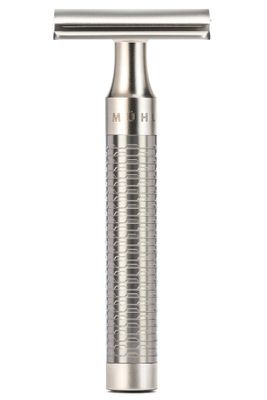 Muhle double edge safety razor ROCCA RVS silver matt R94