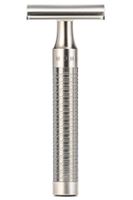 Muhle double edge safety razor ROCCA RVS silver matt R94