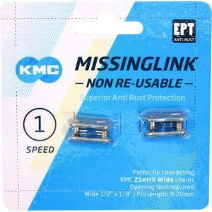 KMC schakel wide missinglink z1ehx nr ept - fietskettingslot, 2m, zwart