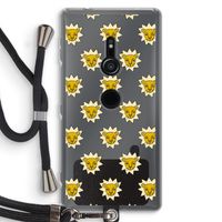 Leeuwenkoppen: Sony Xperia XZ2 Transparant Hoesje met koord