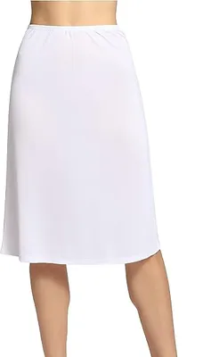 J&C lange onderrok dames 65cm - Jupon - Wit - Zwart - Huidskleur