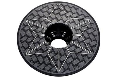 Supacaz Star Ahead Balhoofdkap - Laser Carbon