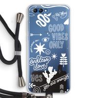 Good vibes: Honor 10 Transparant Hoesje met koord
