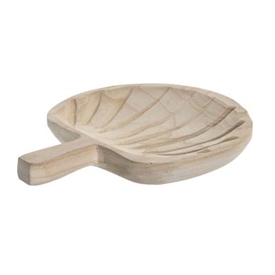 Tafeldecoratie DKD Home Decor Bruin Natuurlijk Tropisch Blad van een plant 29 x 23 x 4 cm