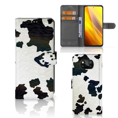 Xiaomi Poco X3 | Poco X3 Pro | Telefoonhoesje | Met pasjeshouder | Koeienvlekken