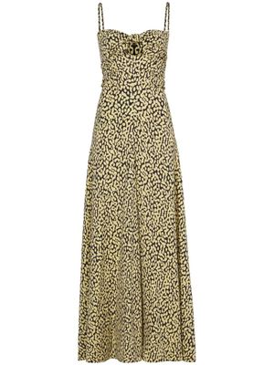 Proenza Schouler robe-débardeur à imprimé léopard - Noir