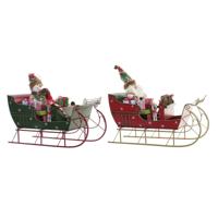 Kerstversiering DKD Home Decor Metaal (38 x 19 x 35 cm) (2 Stuks)