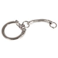 30x Hobby sleutelring/sleutelhanger met ketting en clipsluiting