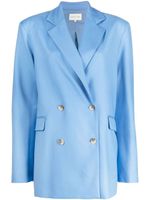 Loulou Studio blazer en laine à boutonnière croisée - Bleu