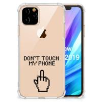 Apple iPhone 11 Pro Anti Shock Case Finger Don&apos;t Touch My Phone