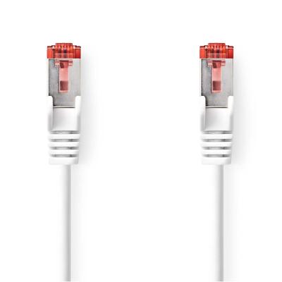 Nedis CAT6 Netwerkkabel | RJ45 Male | RJ45 Male | S/FTP | 10.0 m | Rond | LSZH | Wit | Label - CCGL85221WT100