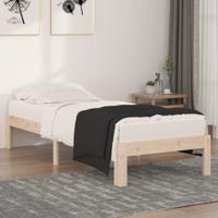 Bedframe massief hout 75x190 cm