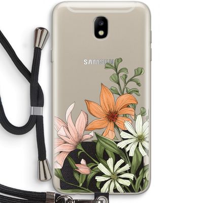 Floral bouquet: Samsung Galaxy J7 (2017) Transparant Hoesje met koord