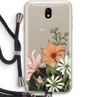 Floral bouquet: Samsung Galaxy J7 (2017) Transparant Hoesje met koord