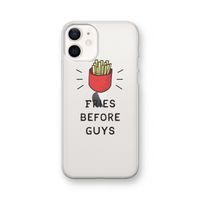 Fries before guys: iPhone 12 Transparant Hoesje