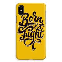 Born to Fight: iPhone XS Max Volledig Geprint Hoesje - thumbnail