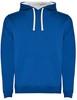 Roly RY1067 Men´s Urban Hooded Sweatshirt - Royal Blue 05/White 01 - XXL