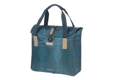 Basil elegance fietsshopper, choose green, unisex, stadfiets, estate blue