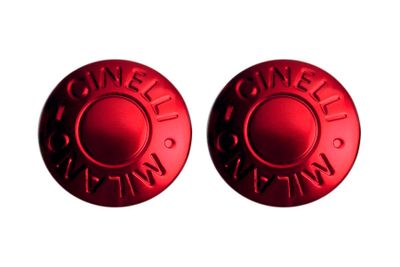 Cinelli Milano Stuurdoppen - Rood Anodised
