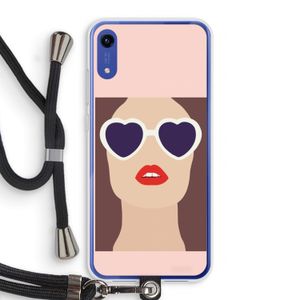 Red lips: Honor Play 8A Transparant Hoesje met koord