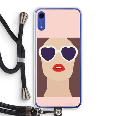 Red lips: Honor Play 8A Transparant Hoesje met koord