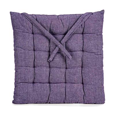 Stoelkussen Decorama - binnen/buiten - paars - 40 x 40 x 5cm - polyester