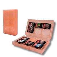 Game Card Case geschikt voor Nintendo Switch games - Accessoires Switch - 12 Games - Opbergen - Beschermen - Travel Koffer - Plastic - Roze - thumbnail