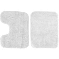 Badmatten set - ivoor wit - voor douch en toilet   - - thumbnail
