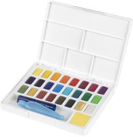 Waterverf Faber-Castell 24 kleuren in doos met palet Waterverf Faber-Castell 24 kleuren in doos met palet