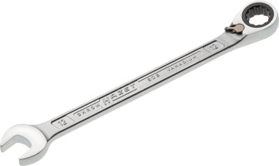 HAZET Ratelringsteeksleutel 606-12 · Buitentwaalfkant tractieprofiel · SW 12 mm