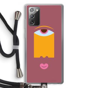 Mono V: Samsung Galaxy Note 20 / Note 20 5G Transparant Hoesje met koord