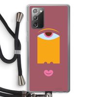 Mono V: Samsung Galaxy Note 20 / Note 20 5G Transparant Hoesje met koord