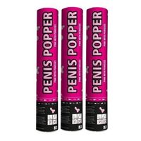 3x stuks Vrijgezellenfeest piemel party poppers - Confetti