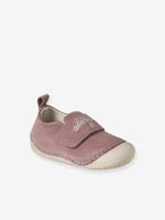 Soepele babyslofjes met klittenband oudroze Soepele babyslofjes met klittenband oudroze