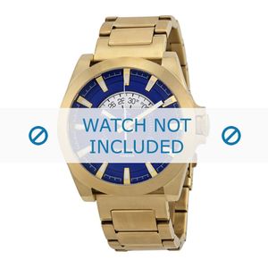 Diesel horlogeband DZ1663 Roestvrij staal (RVS) Goud 24mm