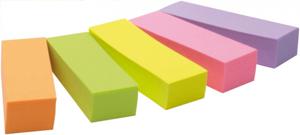 Post-it Notes Markers, ft 15 x 50 mm, geassorteerde kleuren, blister met 5 blokjes van 100 vel