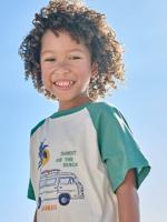 T-shirt met korte mouwen voor jongens smaragdgroen