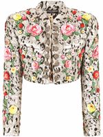 Dolce & Gabbana veste en jacquard Spencer à broderies - Tons neutres