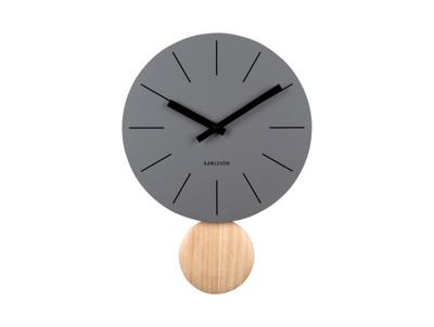 Wandklok Arlo Pendulum - Grijs - Ø30cm