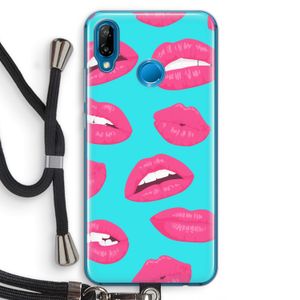 Bite my lip: Huawei P20 Lite Transparant Hoesje met koord