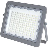 LED Bouwlamp - Aigi Zuino - 100 Watt - Natuurlijk Wit 4000K - Waterdicht IP65 - Kantelbaar - Mat Grijs - Aluminium