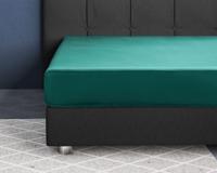 Primaviera Deluxe Satijnen Hoeslaken Donker Groen 160 x 200