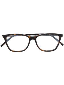 Saint Laurent Eyewear lunettes de vue d'inspiration wayfarer - Marron