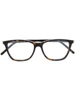 Saint Laurent Eyewear lunettes de vue d'inspiration wayfarer - Marron - thumbnail