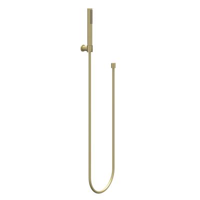 IVY Handdoucheset - staafmodel - met verstelbare wandsteun - doucheslang 150cm - staafmodel - 120cm - Geborsteld mat goud PVD 6901124