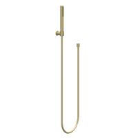 IVY Handdoucheset - staafmodel - met verstelbare wandsteun - doucheslang 150cm - staafmodel - 120cm - Geborsteld mat goud PVD 6901124