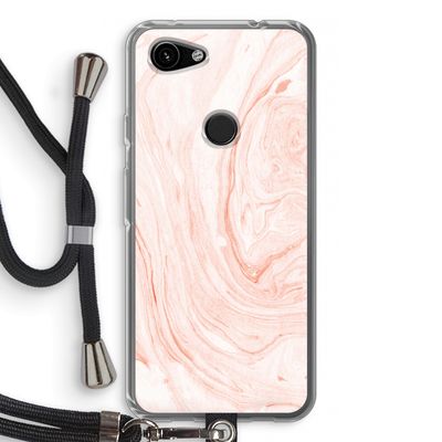 Peach bath: Pixel 3a Transparant Hoesje met koord