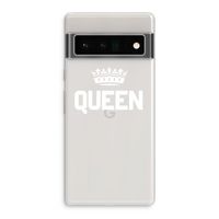 Queen zwart: Google Pixel 6 Pro Transparant Hoesje