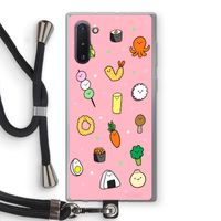 Happy bento friends: Samsung Galaxy Note 10 Transparant Hoesje met koord