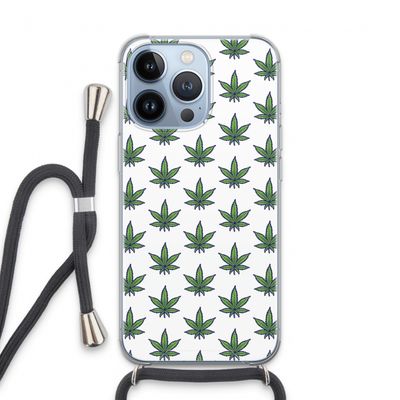 Weed: iPhone 13 Pro Transparant Hoesje met koord